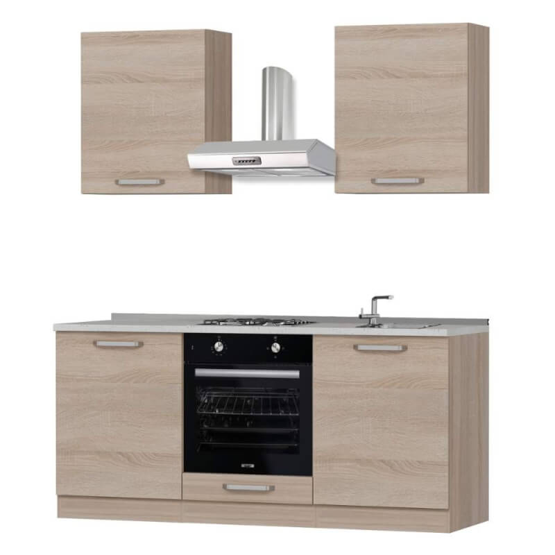 Cucina Krant rovere 180 centimetri con elettrodomestici