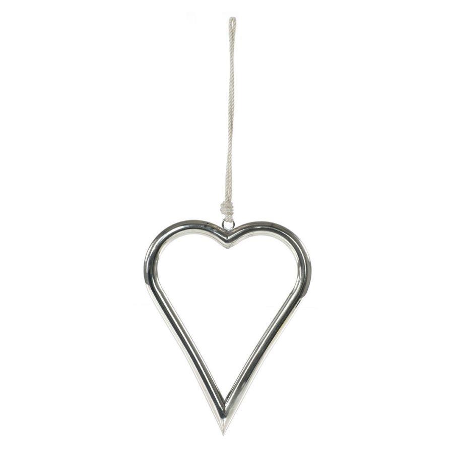 Cuore metallo lucido gr cm26