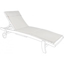 Cuscino poly naturale dettaglio bottone lettino 63x190 cm