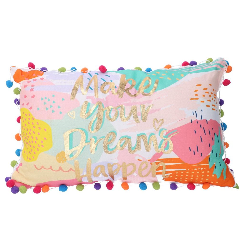Cuscino tessuto frida multicolor rettangolare cm 30x5h25