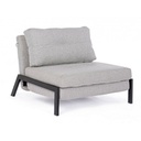 Divano letto salvaspazio un posto in tessuto Beige HAYDEN 95x96x h79 cm