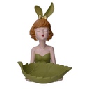 Donna resina svuotatasche verde cm 24x26h32