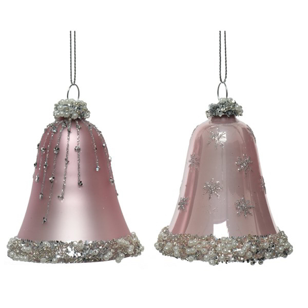 Elegante Pendaglioendino con 2 Campane Rosa