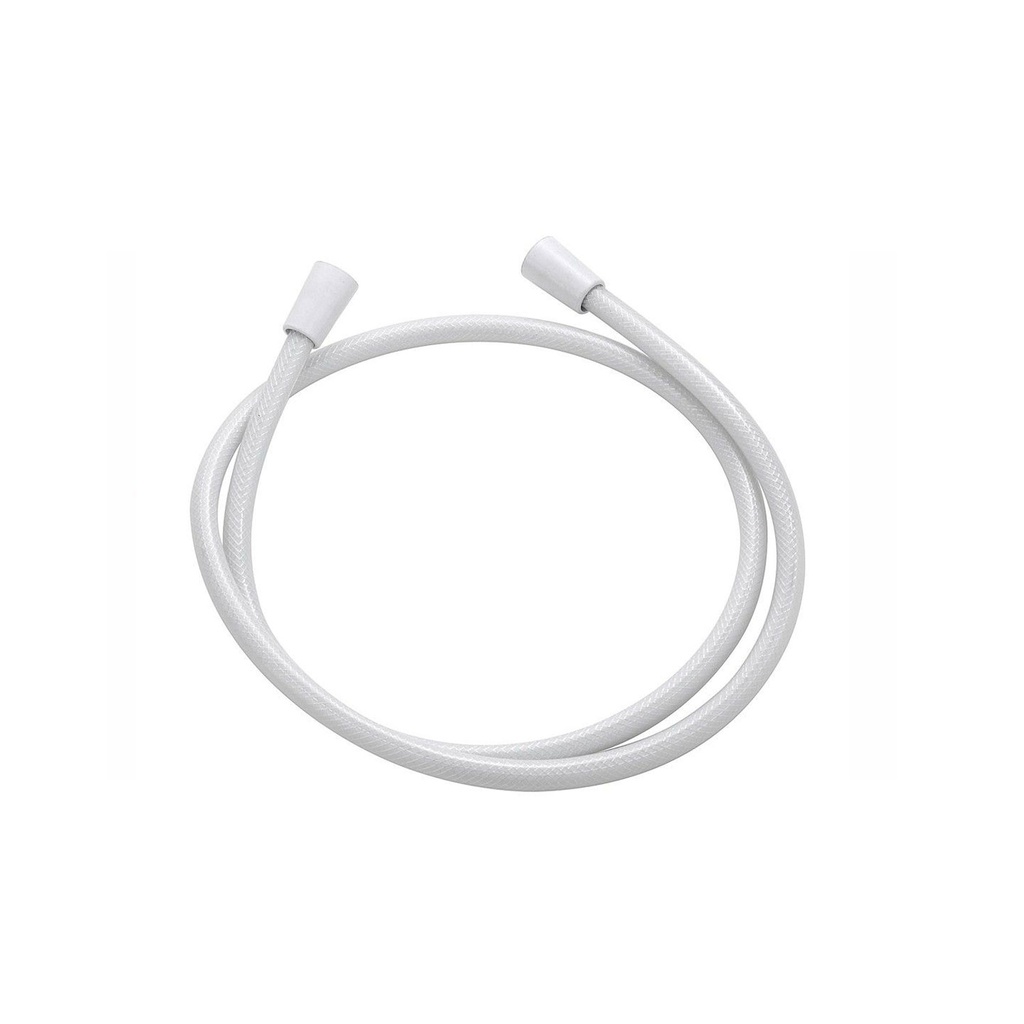 Elegante laccio per doccia in PVC color bianco.