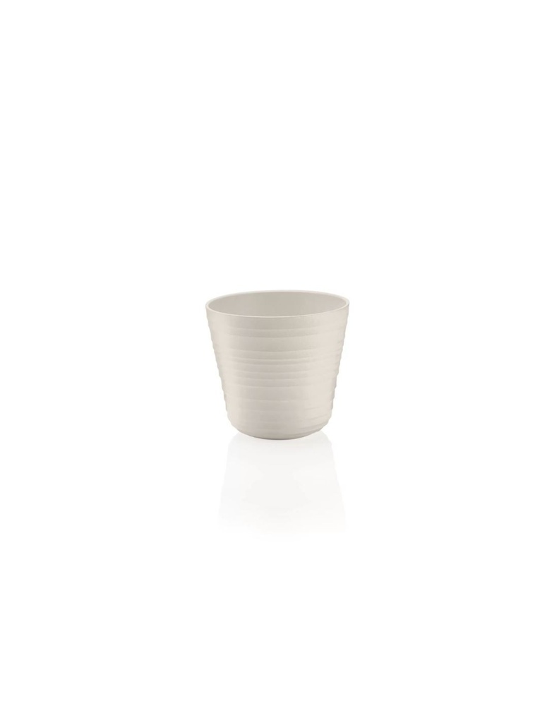 Elegante portavaso singolo Tierra in colore Milk White.