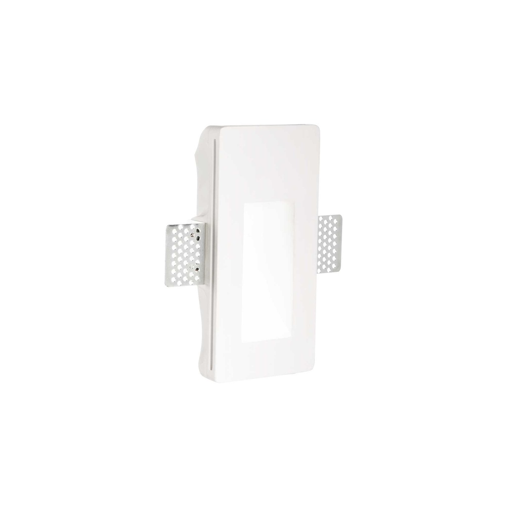 Faretto ad incasso bianco L 81 x H 50 x P 166 mm