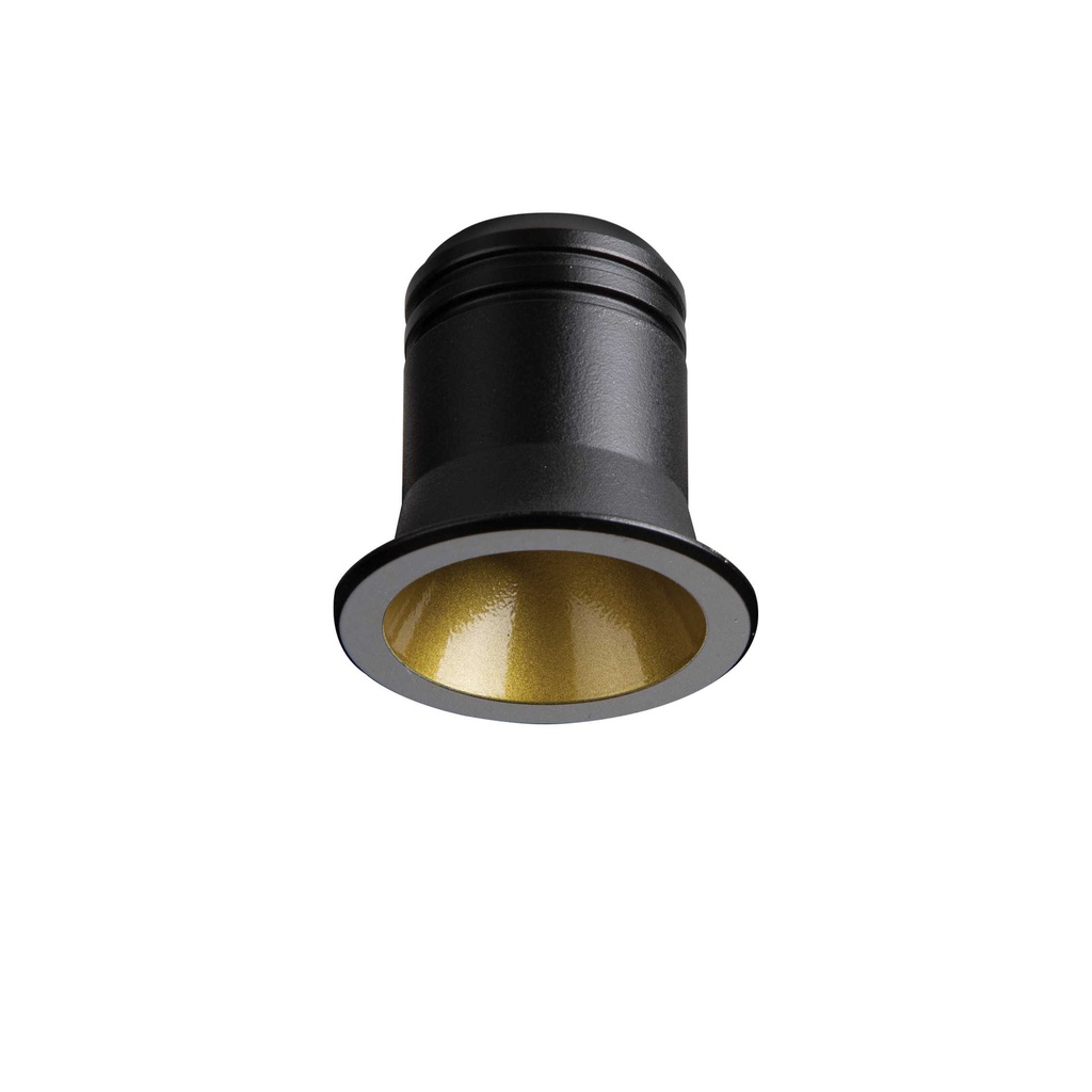 Faretto ad incasso nero oro D 40 x H 40 mm
