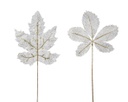 Fiore su stelo con foglie 2 stili 2 ass. L 2 x P 28 x H 72 cm