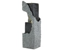 Fontana in poliresina da esterno grigia 87h cm