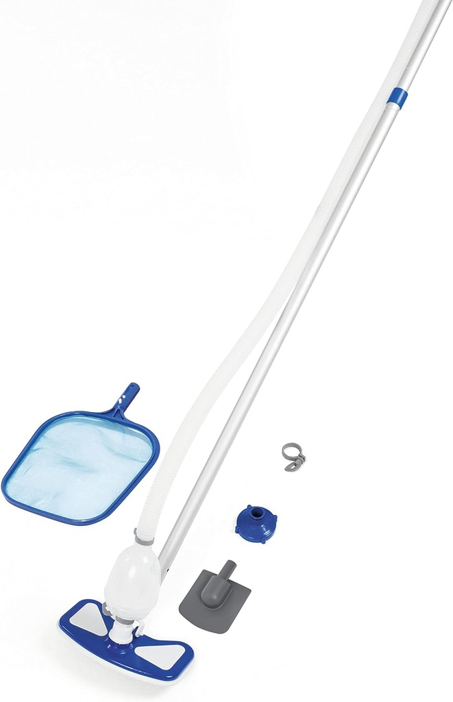 Kit per Pulizia Piscina Fuori Terra con Retino e Spazzola 58234