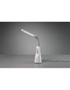 Lampada Da Tavolo Flessibile Vento Con Ventilatore Bianco Led Touch Dimmer Trio Lighting