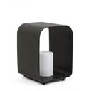 Lampada Led in alluminio Ridley antracite 35h cm