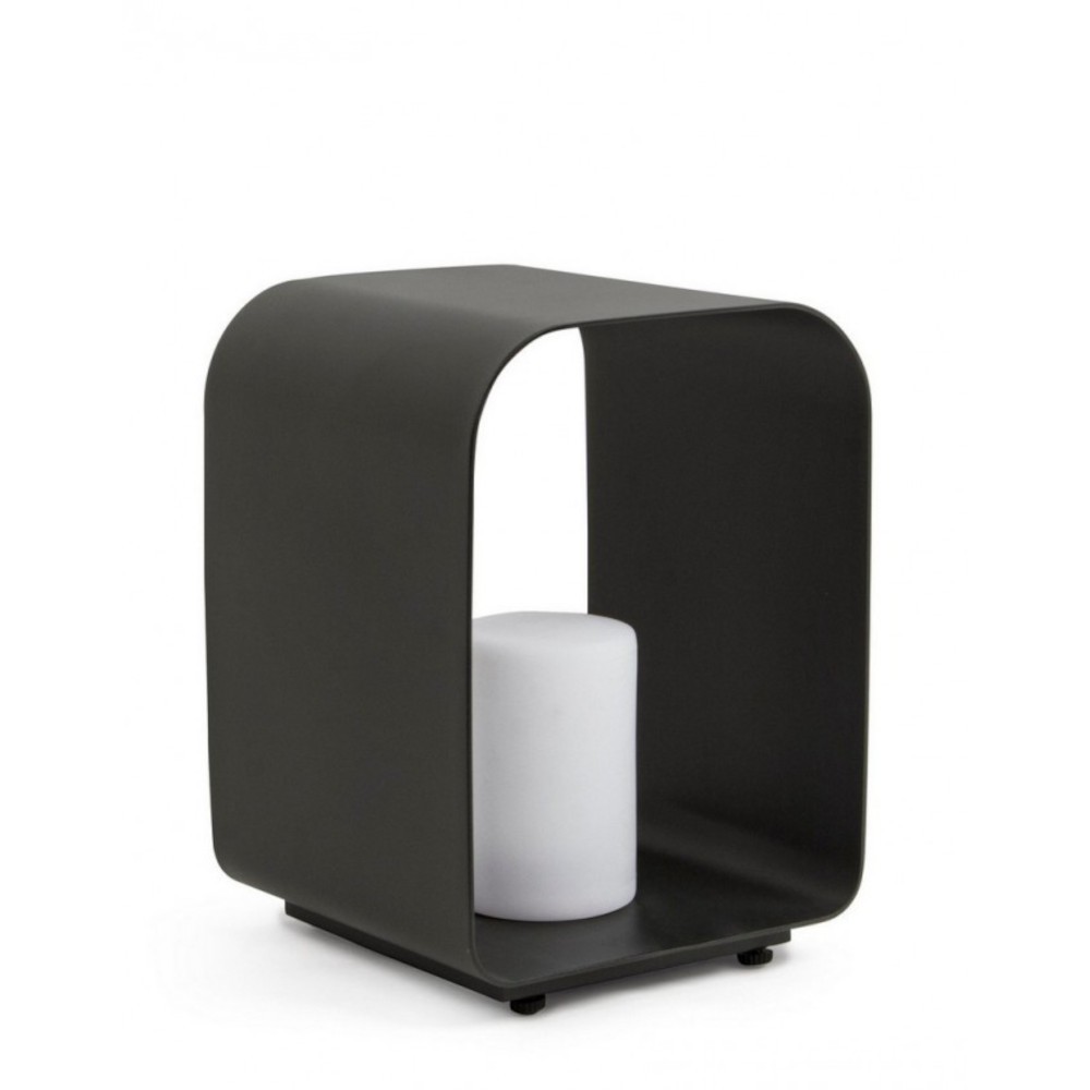 Lampada Led in alluminio Ridley antracite 35h cm iperbriko