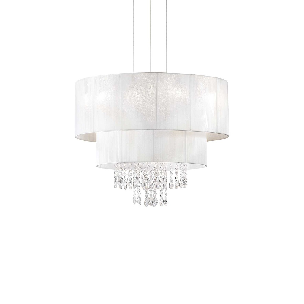 Lampada a sospensione bianco D 500 x H min 730 - max 2480 mm