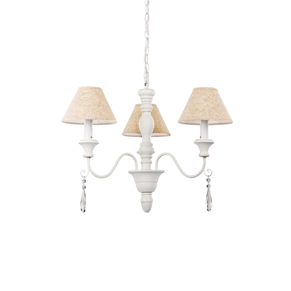 Lampada a sospensione bianco D 600 x H min 695 - max 1300 mm