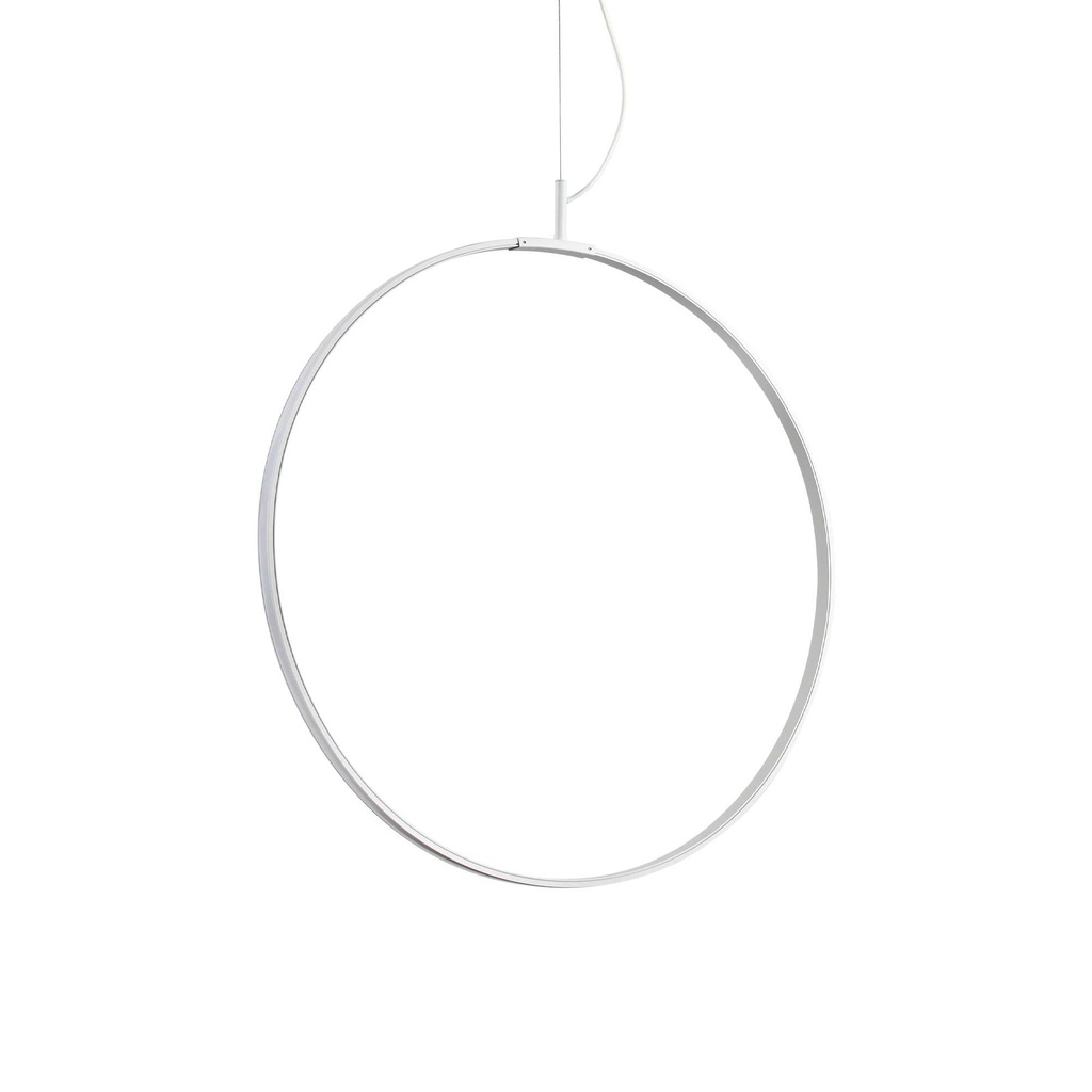 Lampada a sospensione bianco L 600 x H min 910 - max 2660 x P 160 mm