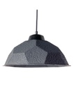 Lampada a sospensione con paralume in cartone riciclato nero D35xD35x160h cm