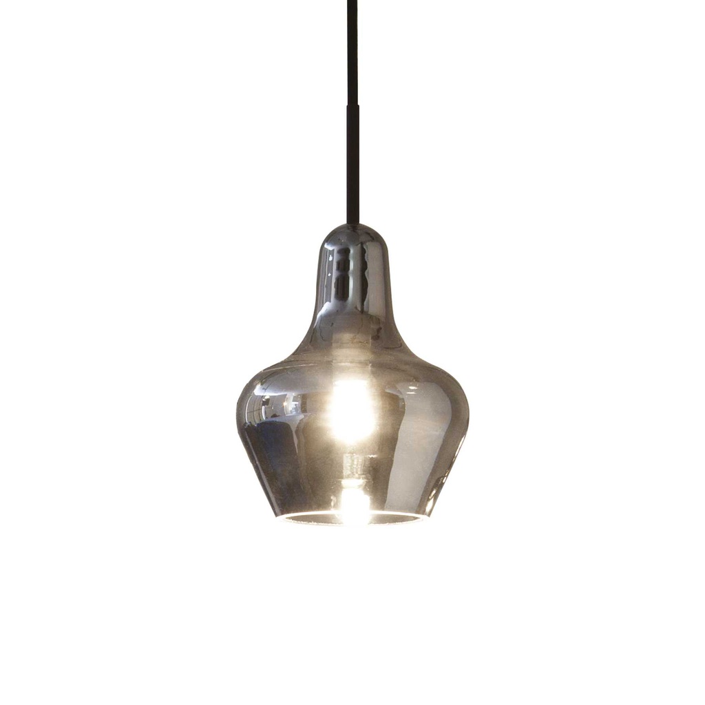 Lampada a sospensione fume' D 130 x H min 410 - max 2160 mm