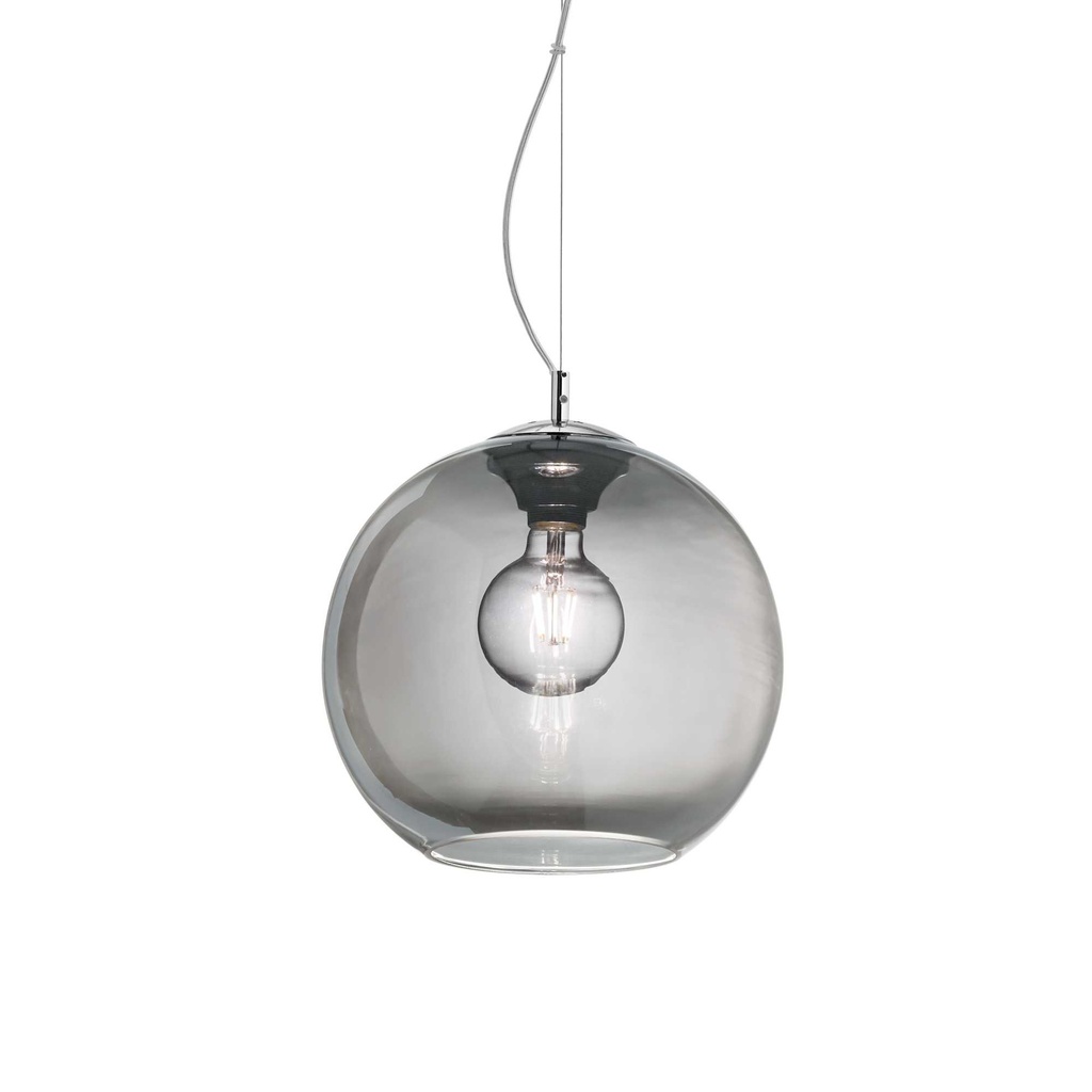 Lampada a sospensione fume' D 300 x H min 510 - max 2260 mm