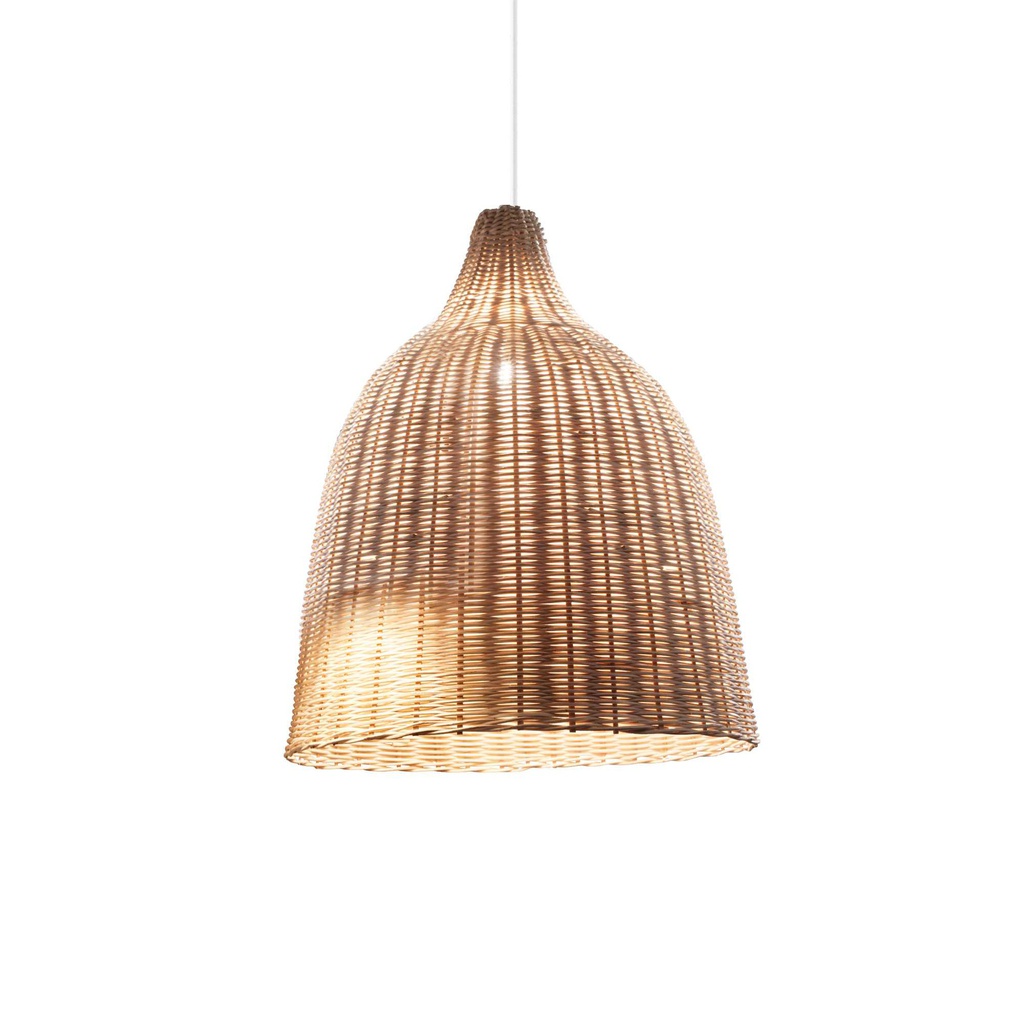 Lampada a sospensione legno D 350 x H min 700 - max 2450 mm