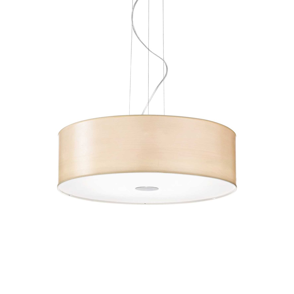 Lampada a sospensione legno D 600 x H min 430 - max 2180 mm