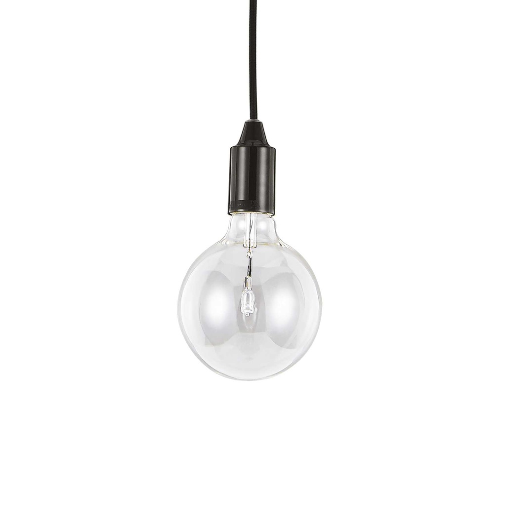 Lampada a sospensione nero D 125 x H min 480 - max 2230 mm
