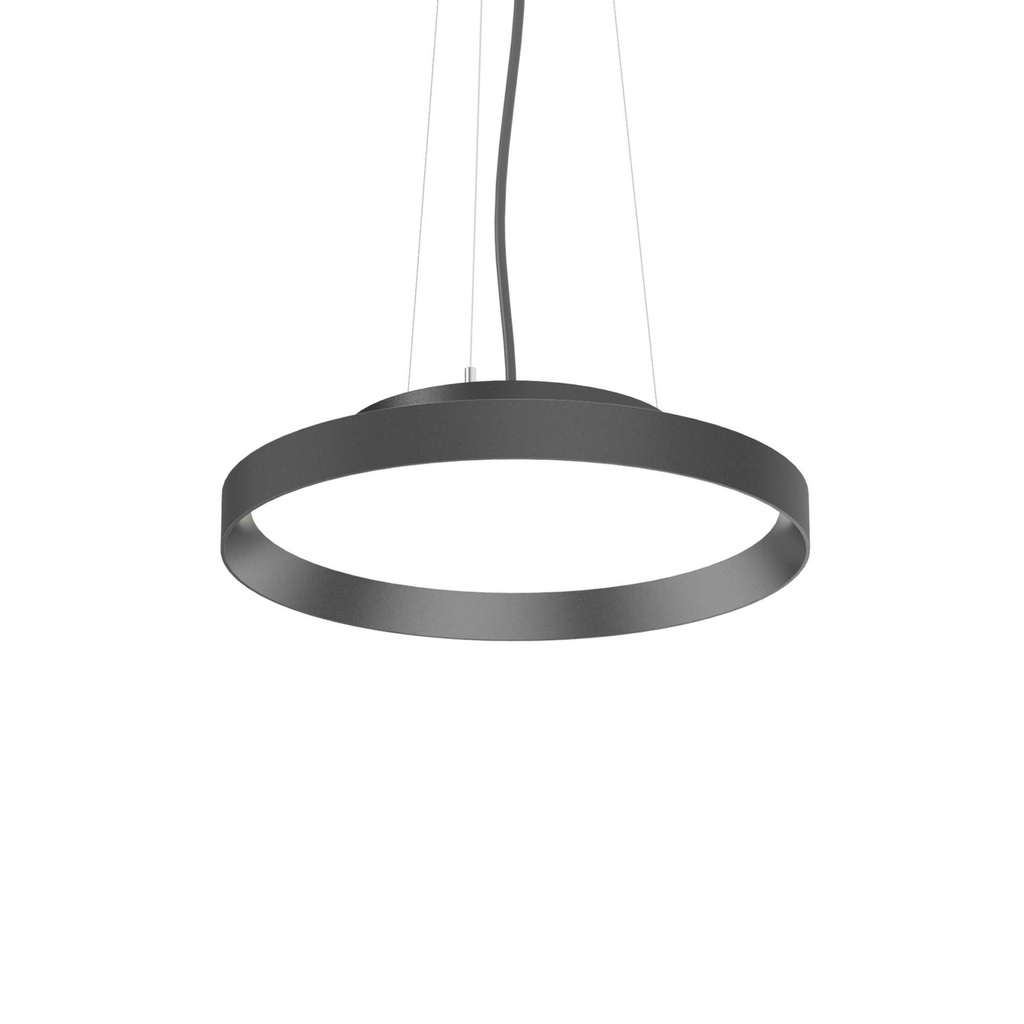 Lampada a sospensione nero D 450 x H min 295 - max 1311 mm