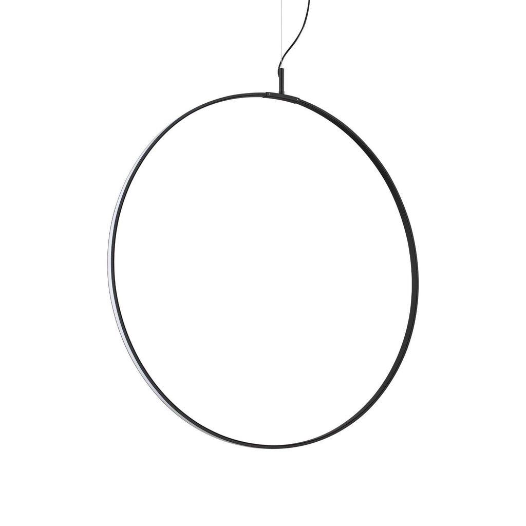 Lampada a sospensione nero L 745 x H min 1070 - max 2820 x P 160 mm