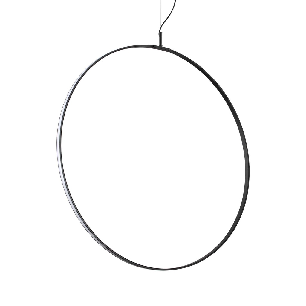 Lampada a sospensione nero L 900 x H min 1220 - max 2970 x P 160 mm