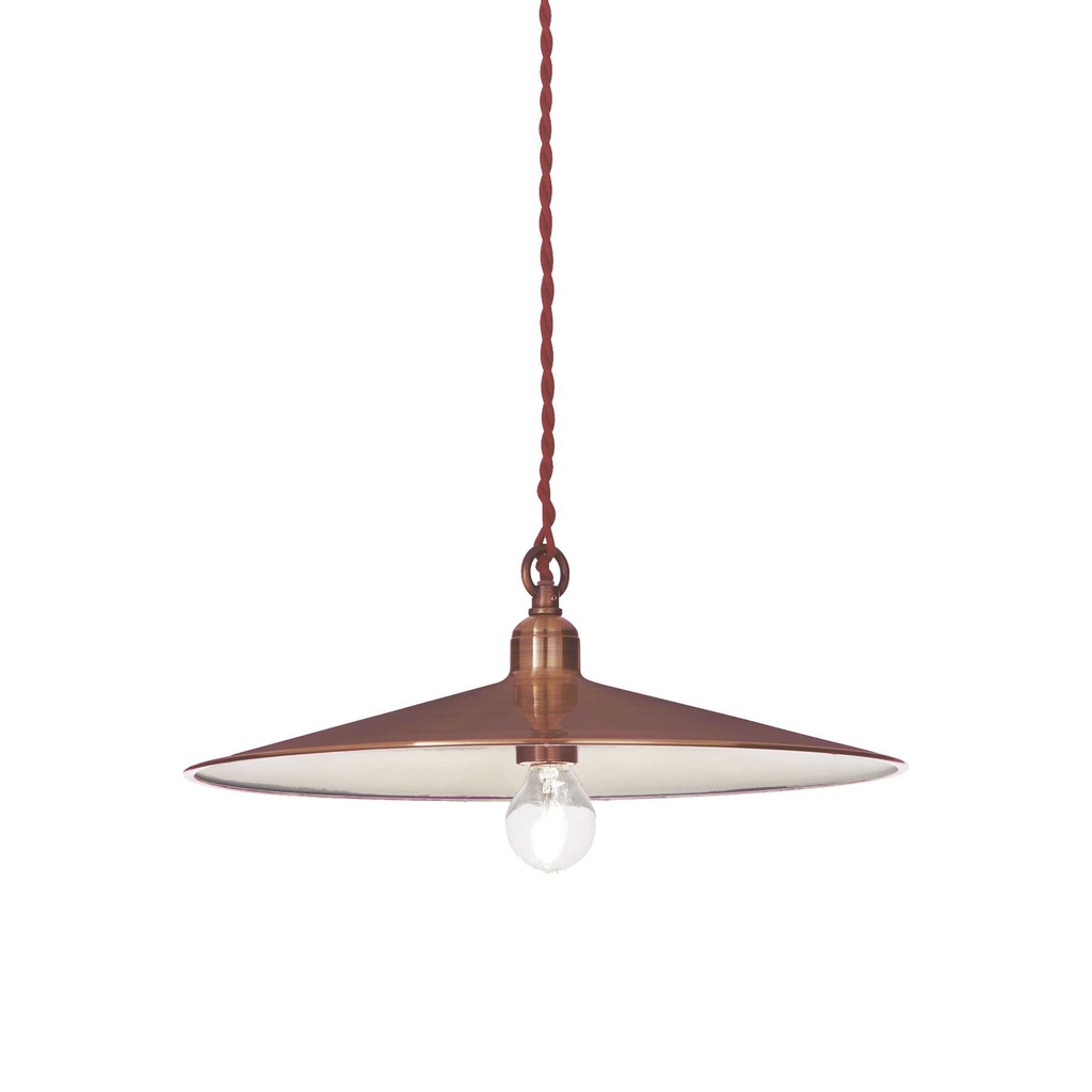 Lampada a sospensione rame D 350 x H min 340 - max 1050 mm