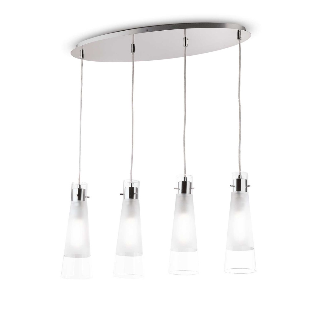 Lampada a sospensione trasparent L 730 x H min 600 - max 1350 x P 330 mm