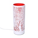 Lampada aroma metallo touch rosso cmø10h26