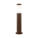 Lampada da esterno in alluminio pressofuso con diffusore opalino - Altezza max 180mm, Diametro max 60mm, IP65 corten