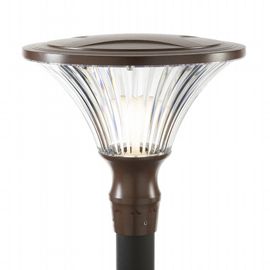 Lampada da esterno in alluminio pressofuso, diffusore trasparente, diametro 60mm, altezza max 160mm, IP65 corten