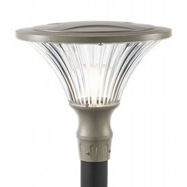 Lampada da esterno in alluminio pressofuso, diffusore trasparente, diametro 60mm, altezza max 160mm, IP65 tortora