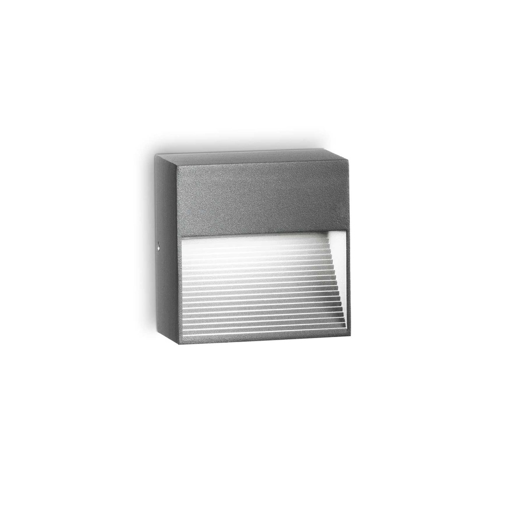 Lampada da parete antracite L 85 x H 85 x P 50 mm