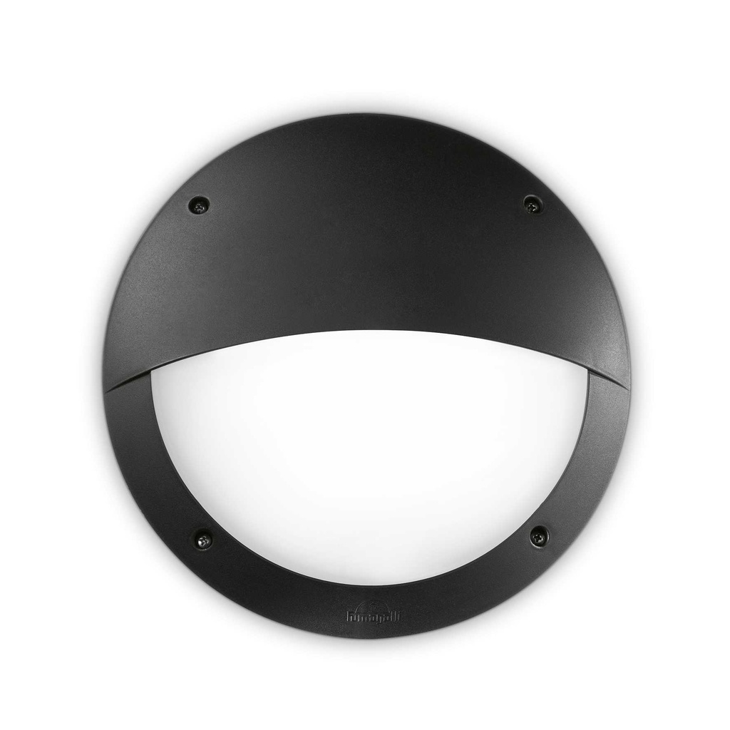Lampada da parete nero D 300 x P 90 mm
