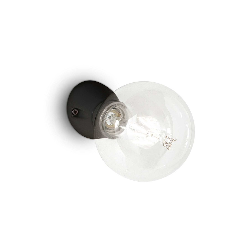 Lampada da parete nero D 75 x H 68 x P 65 mm