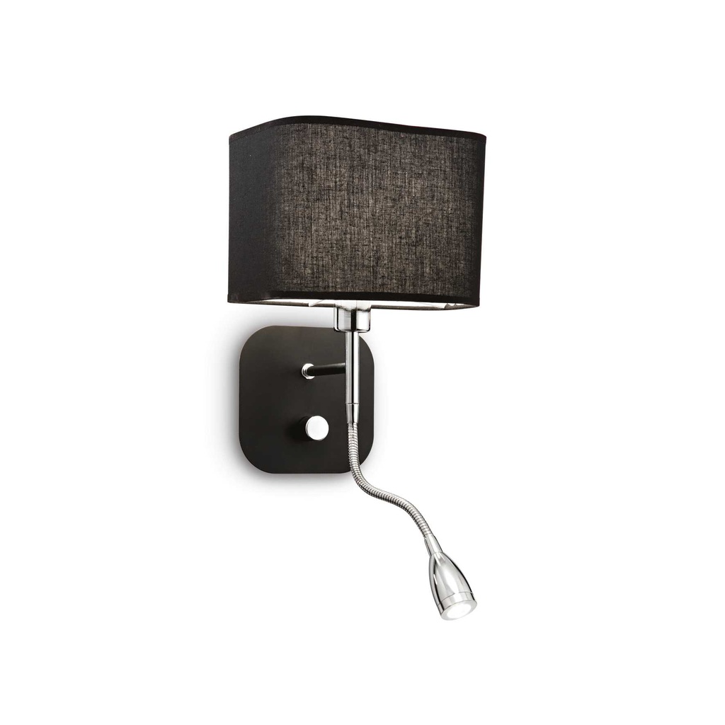 Lampada da parete nero L 180 x H 400 x P 210 mm