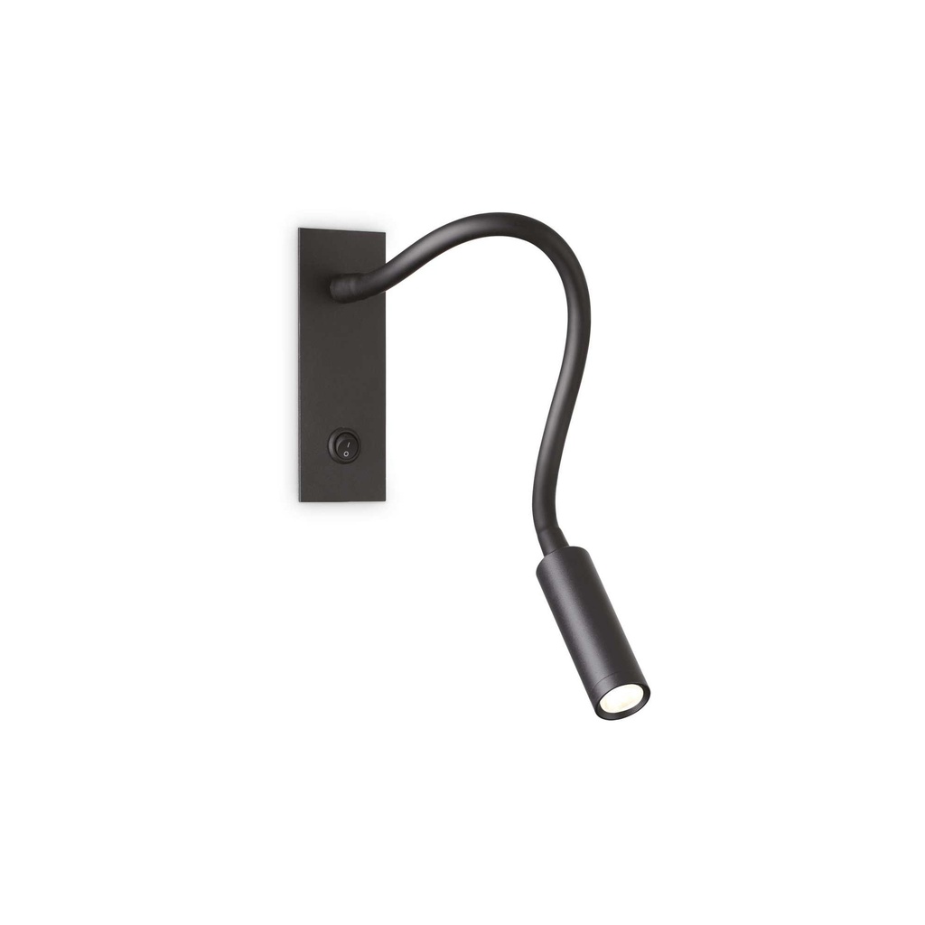 Lampada da parete nero L 45 x H 120 x P 260 mm