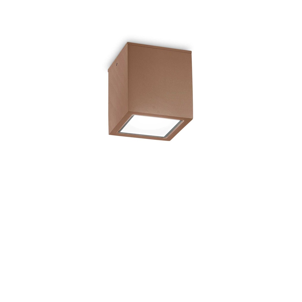 Lampada da soffitto TECHO PL1 - L 90 x H 95 x P 90 mm - colore coffee