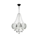 Lampada da soffitto Yon MDL3973 argento vetro decorato e pietre effetto cristallo EFFEZ