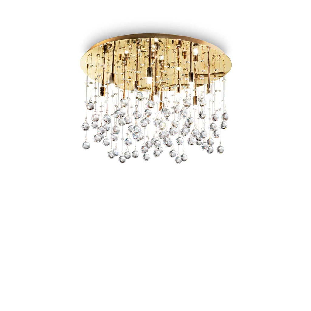 Lampada da soffitto oro D 600 x H 360 mm