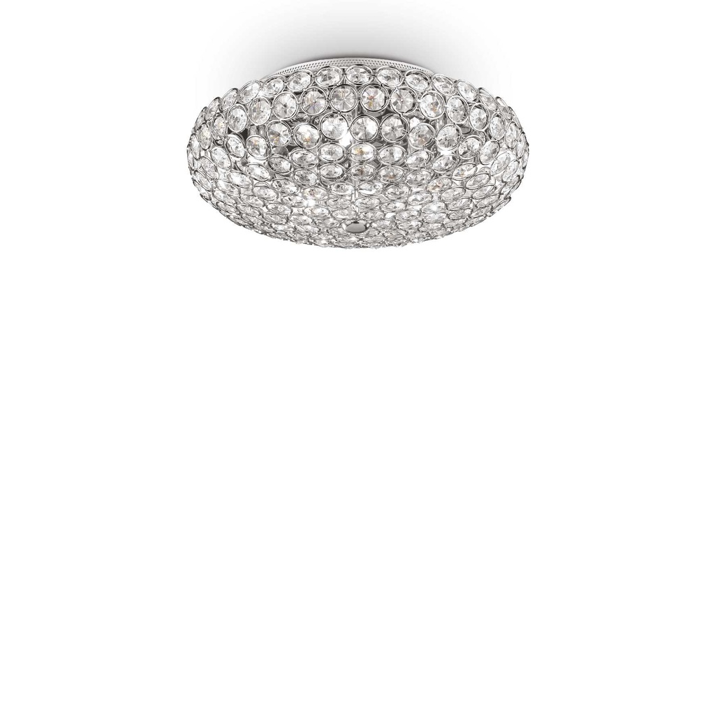 Lampada soffitto KING cromo D380xH160mm
