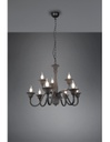 Lampadario Salone 9 Luci Nero Con Catena Elsa Trio Lighting