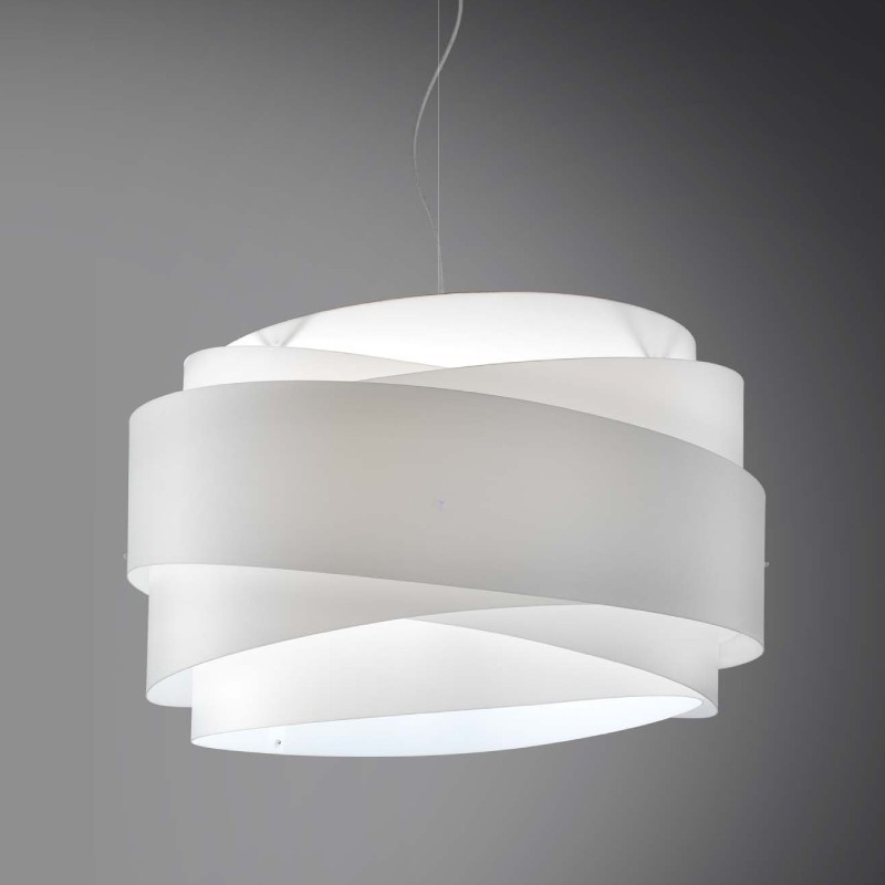 Lampadario a sospensione BEA cinque luci Bianco diametro 60x h38 cm