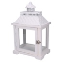 Lanterna legno bianco quadro cm24x16h39