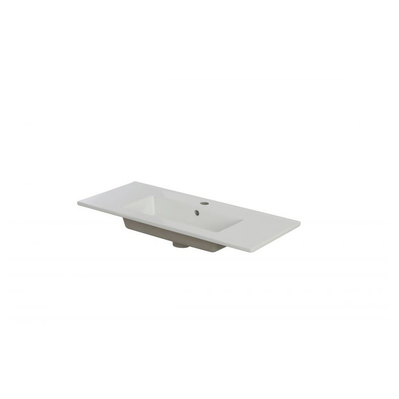 Lavabo consolle Slim in ceramica 80x37x h17 cm