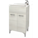 Lavatoio 2 ante da cm 50x50 colore rovere bianco 