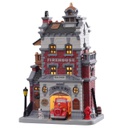 Lemax Engine Company No. 9 - Compagnia Motopompieri N. 9 Gioco invernale decorazione per villaggio Natale